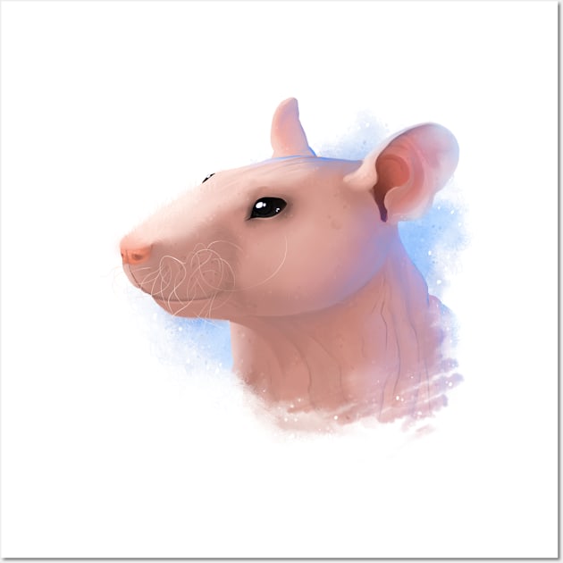 Naked rattie Wall Art by NezuPanda